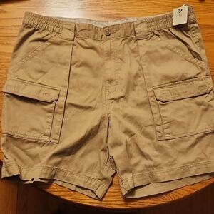 Outdoor Life Men's Khaki Cargo Shorts